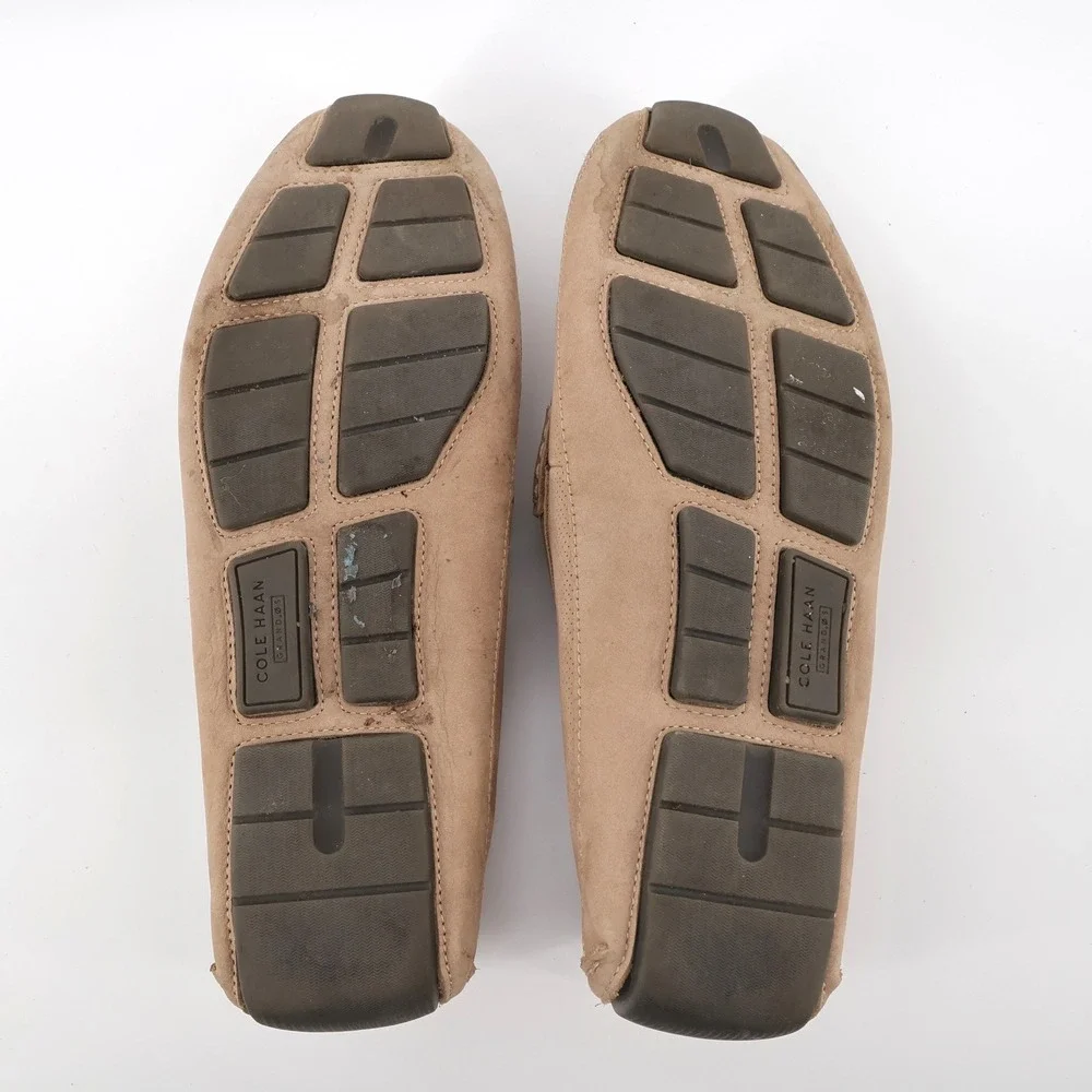 Cole Haan Men's Wyatt Leather Bit Driver Perforated Loafer‎ Mocs Tan Mens 10
